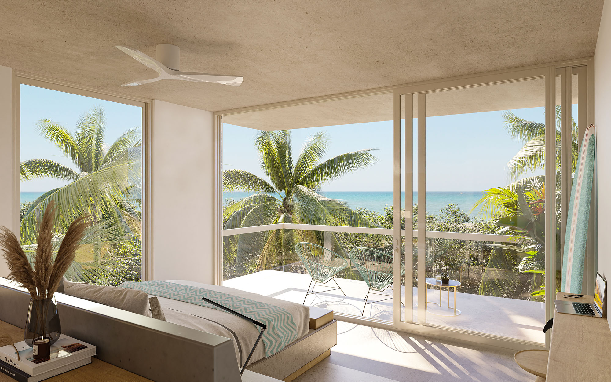 Furnished terrace with a view